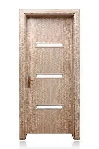 Moderní design Dveře WPC s realistickým povrchem zrna dřeva - UV - Odolný povlak, k dispozici v dubových/ořechových/borovicových texturách pro domácí dekor